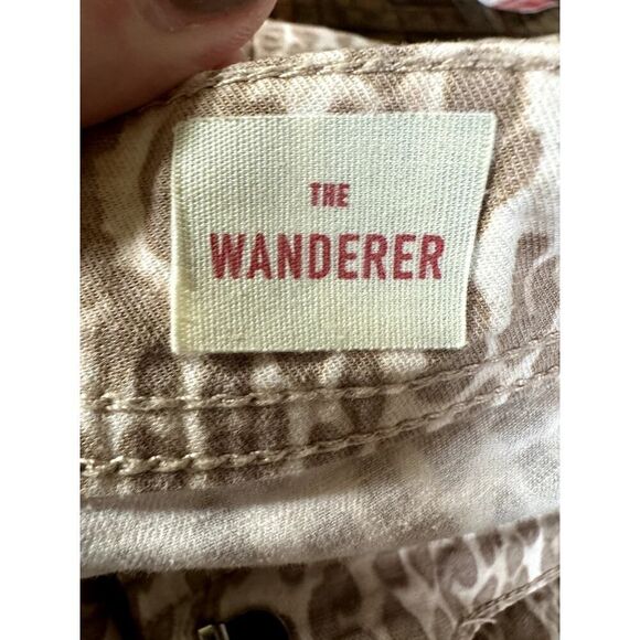 ANTHROPOLOGIE Women's The Wanderer Animal Print Jeans/Pants Brown Size 28 - Picture 9 of 11